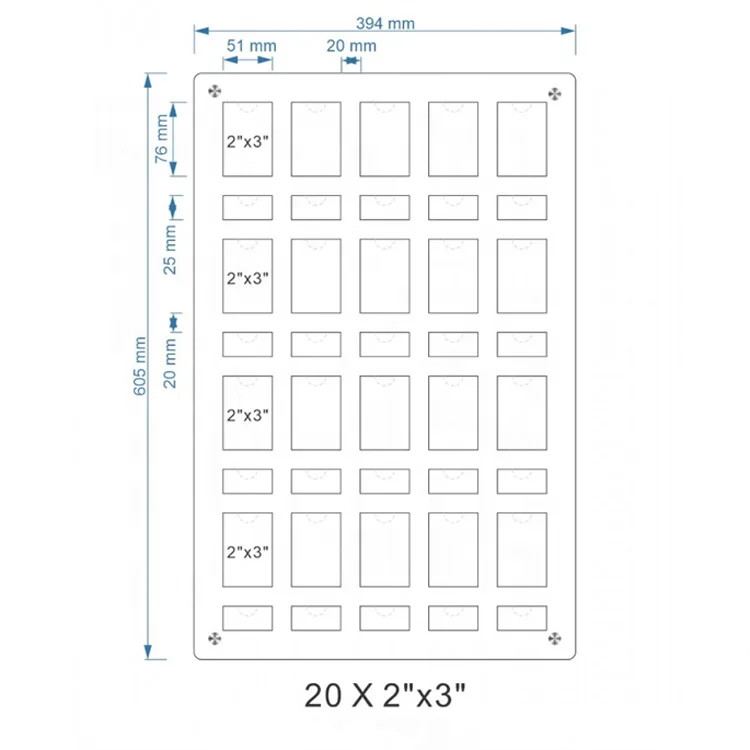 Acrylic Photo Display Board with Name Pocket 2x3inch Pocket Board Plexiglass Notice Display Custom Office Staff Photo Pocket