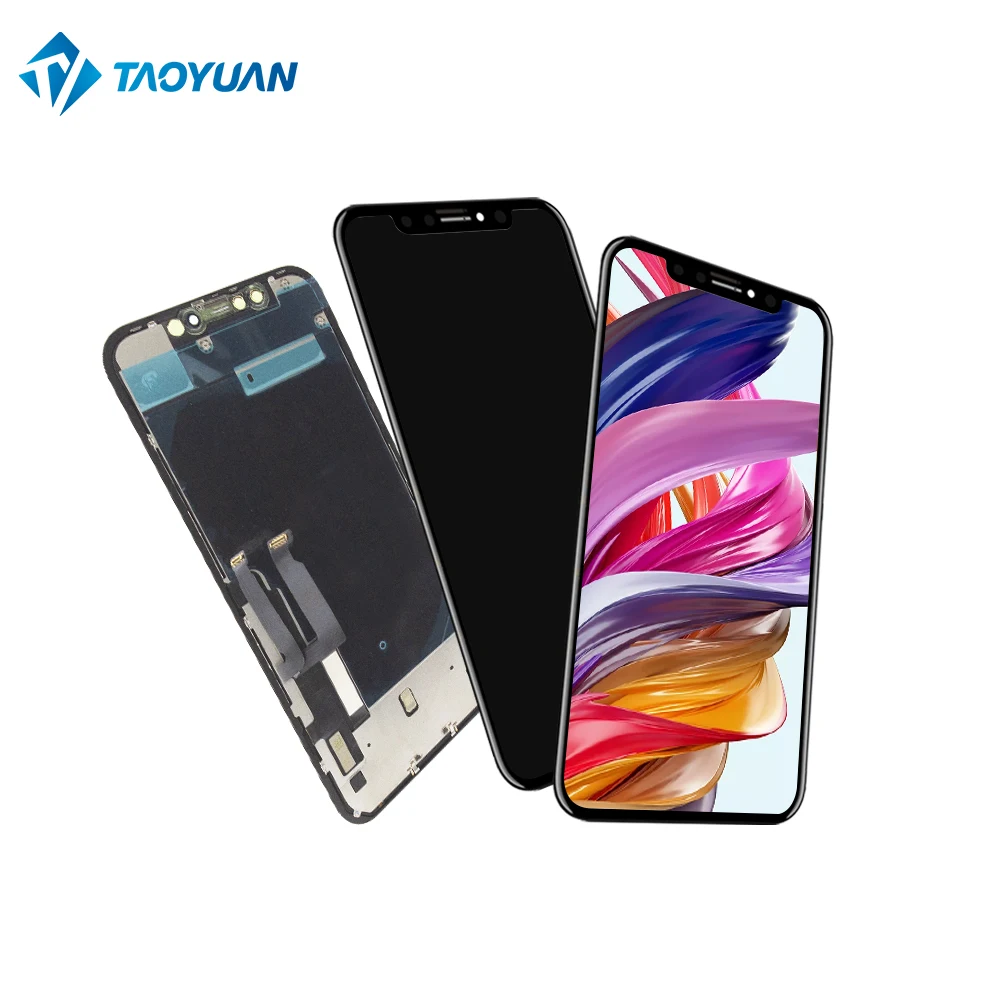 Черный XR сломанный сенсорный экран фиксация ЖК дигитайзер замена экрана для iPhone Xr оптовая цена на мобильный