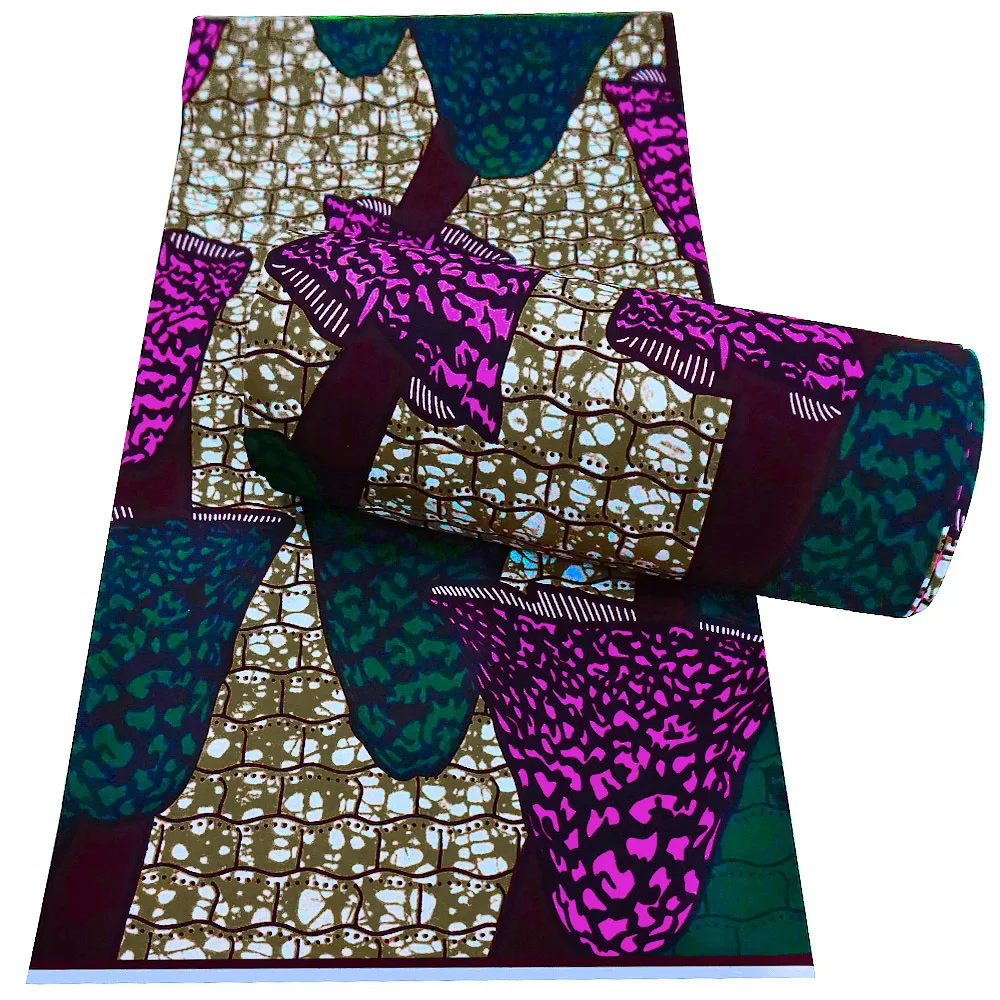 Hot Selling Ankara Design Wax Printing 100% Cotton African Wax Fabric For Dress