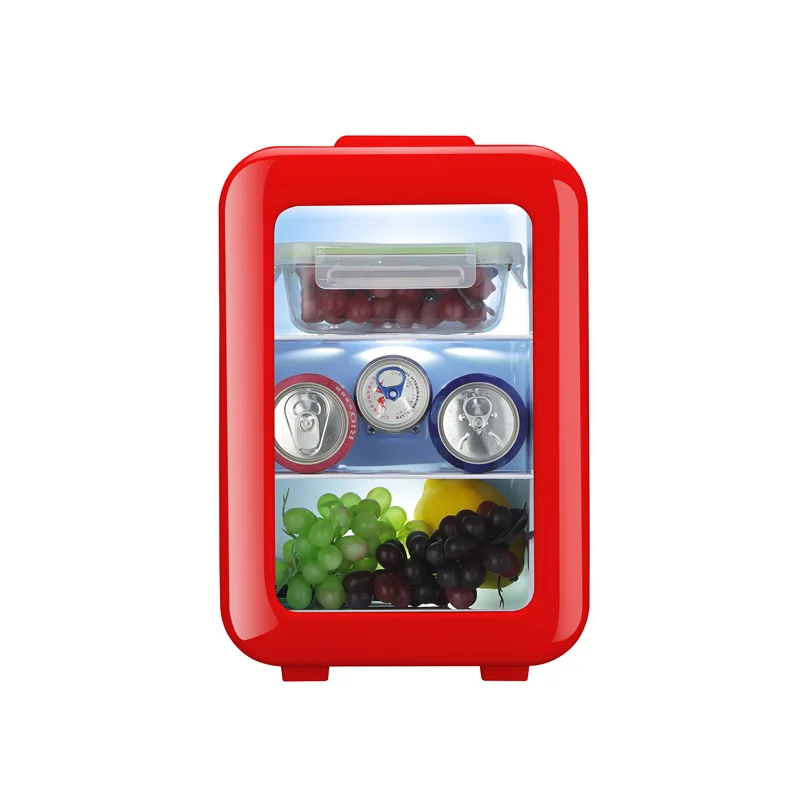 10L Wholesale small fridge mini transparent small refrigerator Affordable Hotel small fridge