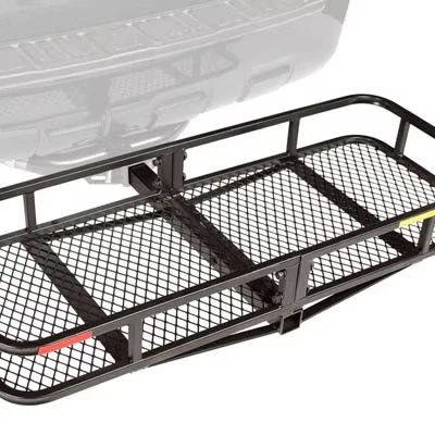 High quality universal alloy steel travel bag luggage van car rear rack folding hitch mount cargo carrier basket