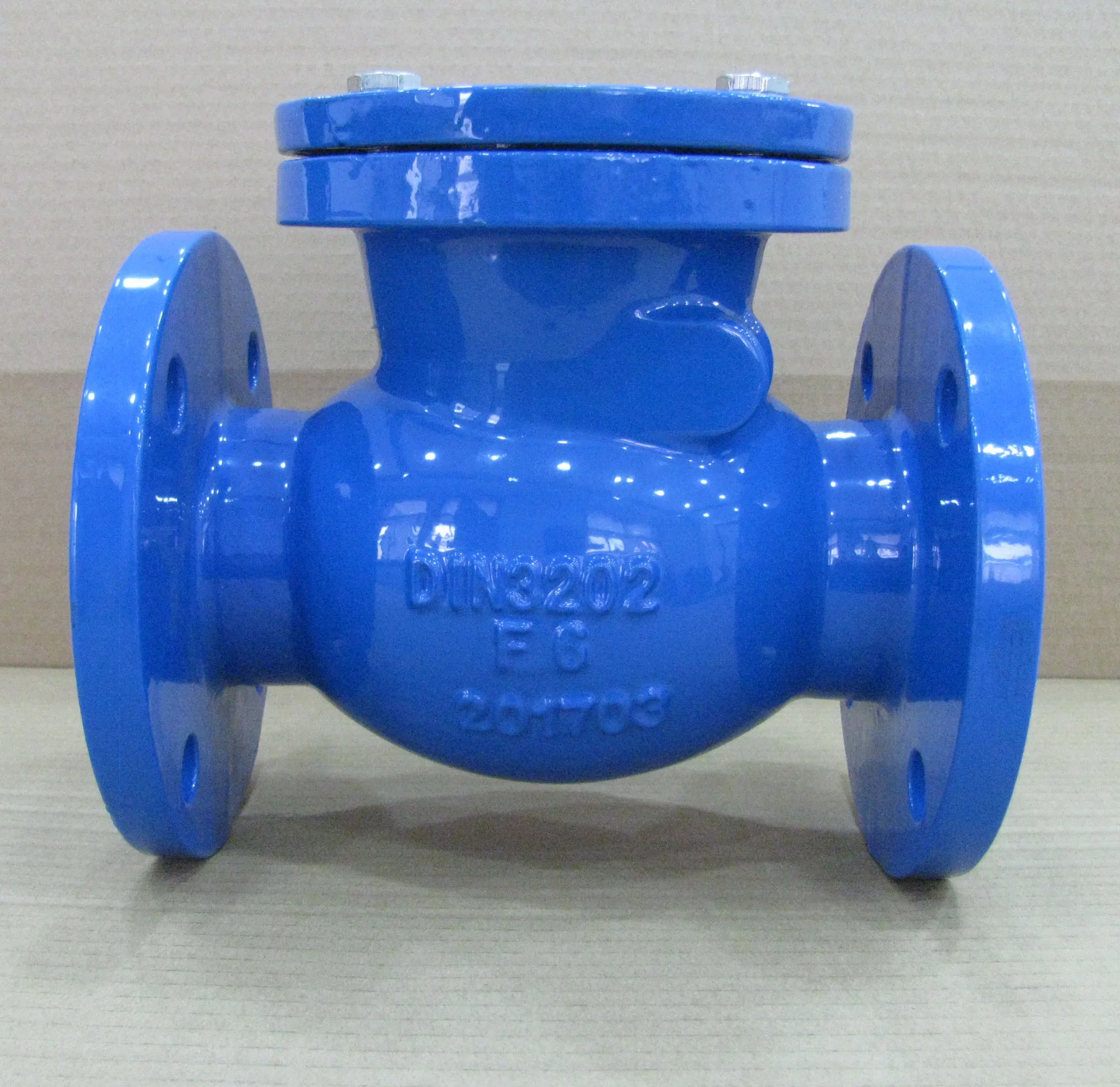 DN50-DN300 DIN 3202 F6 pn16 Ductile Iron water swing check valve