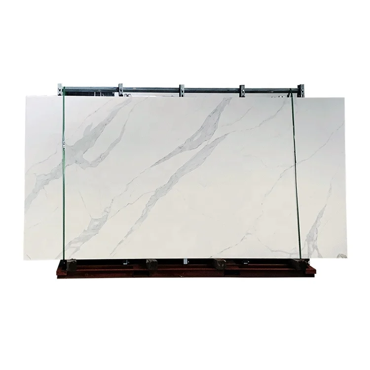 Best Price 3mm 6mm 12mm White Carrara Marble Porcelain Slabs Sintered Stone Slabs