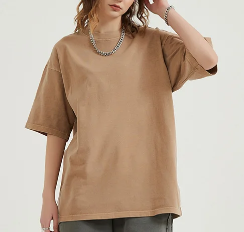 Vintage oversized acid wash t shirt 250gsm heavy weight t shirt 100% cotton men t shirt streetwear tshirt