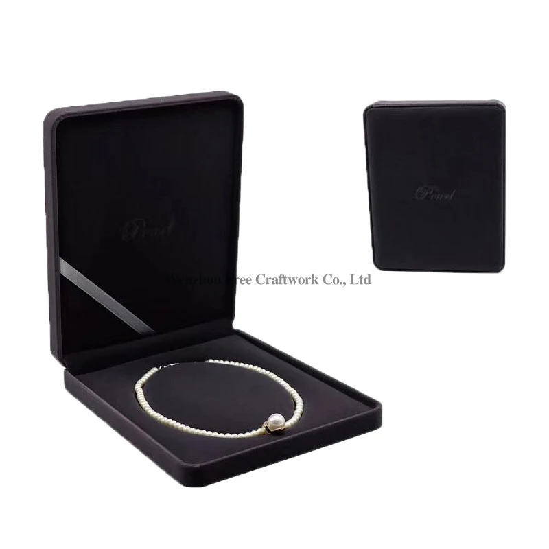 High-grade round heart, heart-shaped velvet pearl necklace jewelry box large high-grade jewelry gift box gift box manufacturers