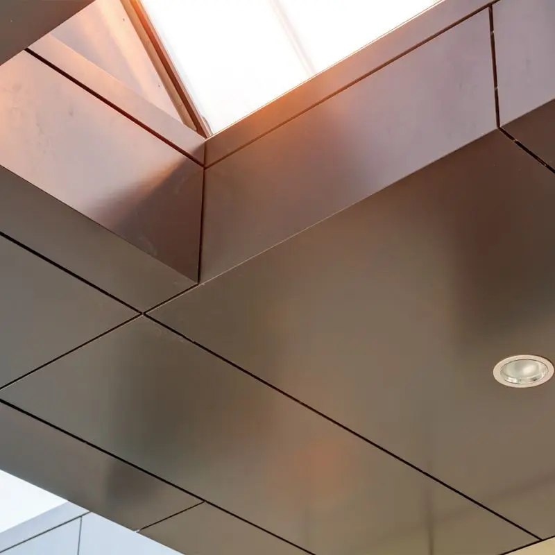 ACM Aluminum Metal Cladding Flexural Strength 100Mpa Impact Resistance 2.0J Fireproof ACP