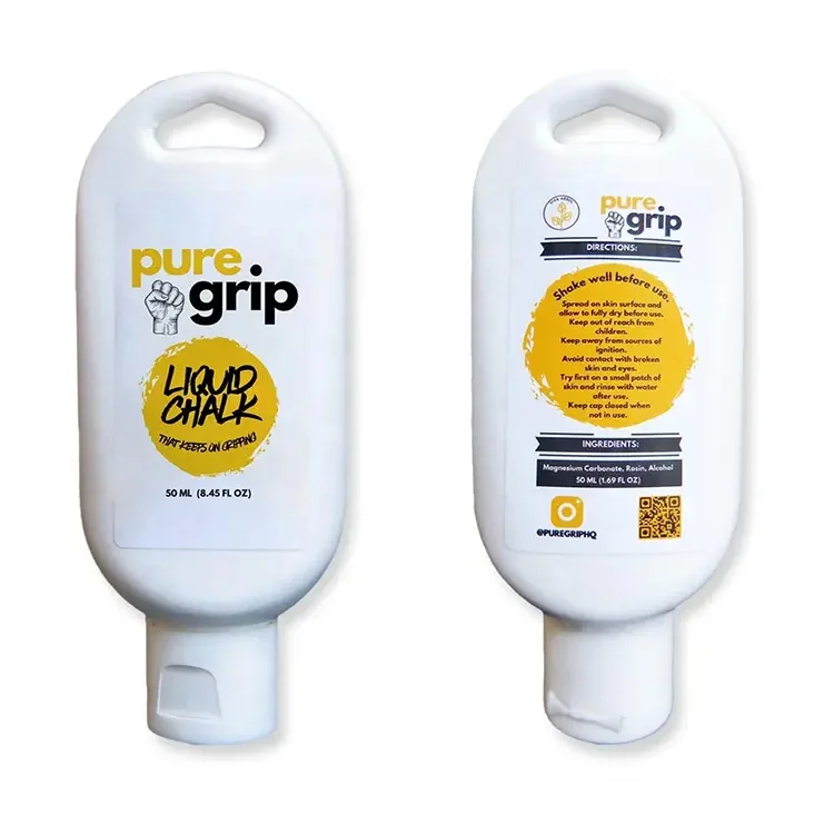 new top sale 2025 custom label Liquid Gym Chalk Gym Weightlifting Hand Grip Colorful Magnesia Carbonate Chalk