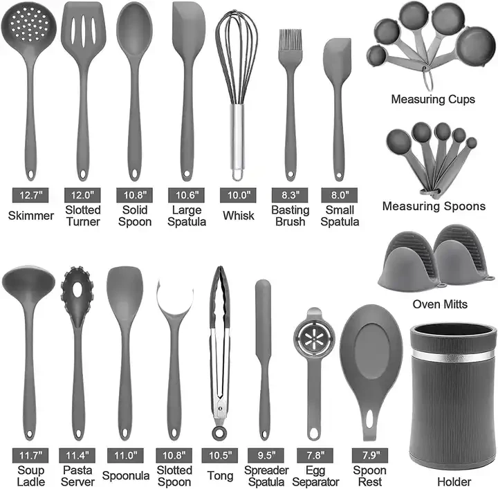 High Quality Kitchen Accessories Cooking Tools Bulk Stocked Luxurious Cooking Kitchen Utensils Set