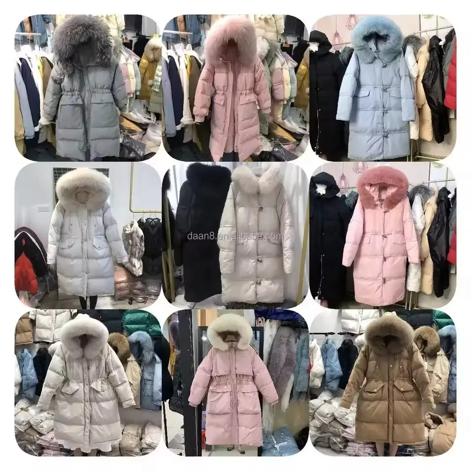 Womens Lightweight Puffer Jacket, Winter Coats for Women Warm Quilted Bubble Padded Hood Coat with Faux Fur Collar