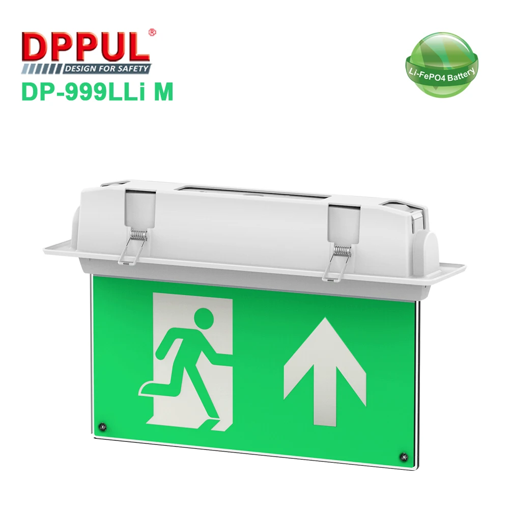 Backlight Replaceable Indicator Film Multiple mounting Plastic LED Light LiFePO4 Emergency exit Sign
