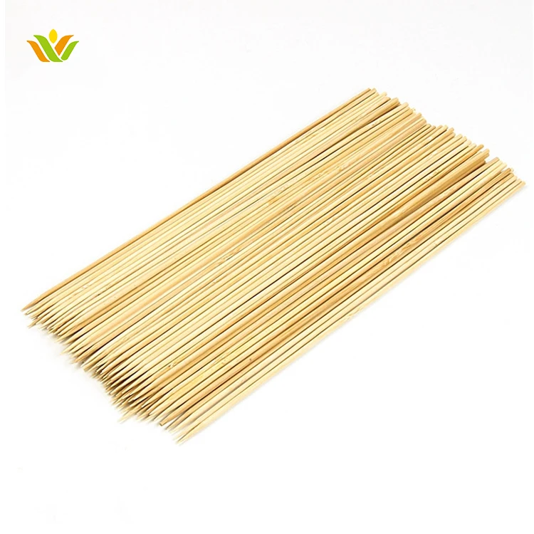 Round bamboo skewers pack birch wood skewers direct factory