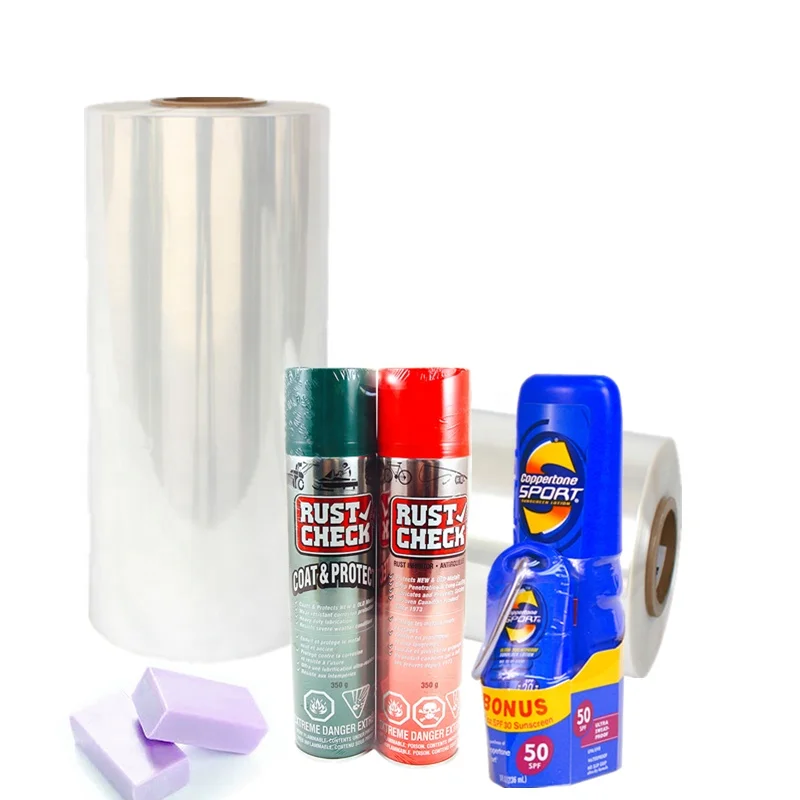 DMgreen Common Standard 12.5 Micron Thickness 500mm Width Pof Shrink Film Roll / Polyolefin Film / Shrink Film