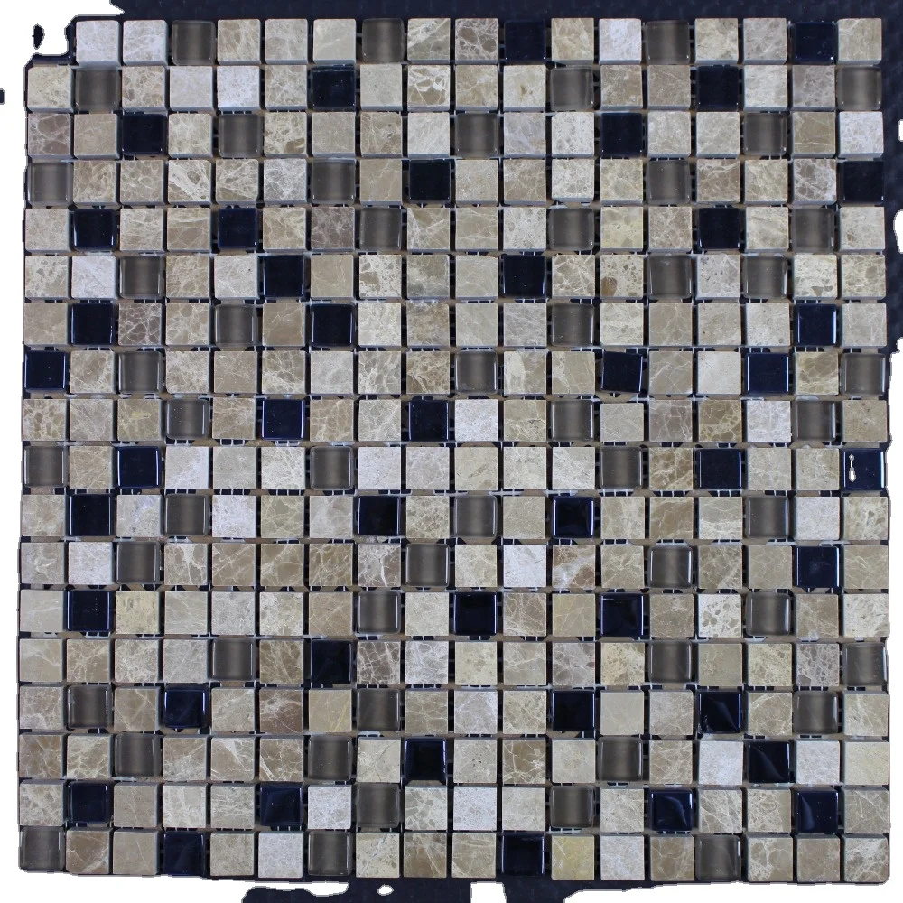 Decorstone24 Mixed Color Marble Mosaique Glass Mosaic Tile 15x15 Polished