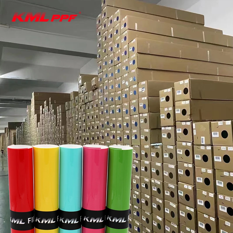 Factory Wholesale Car Decorative Film Air Bubble Free PVC Car Wrapping Vinyl Film Super Bright Car Wrap Film