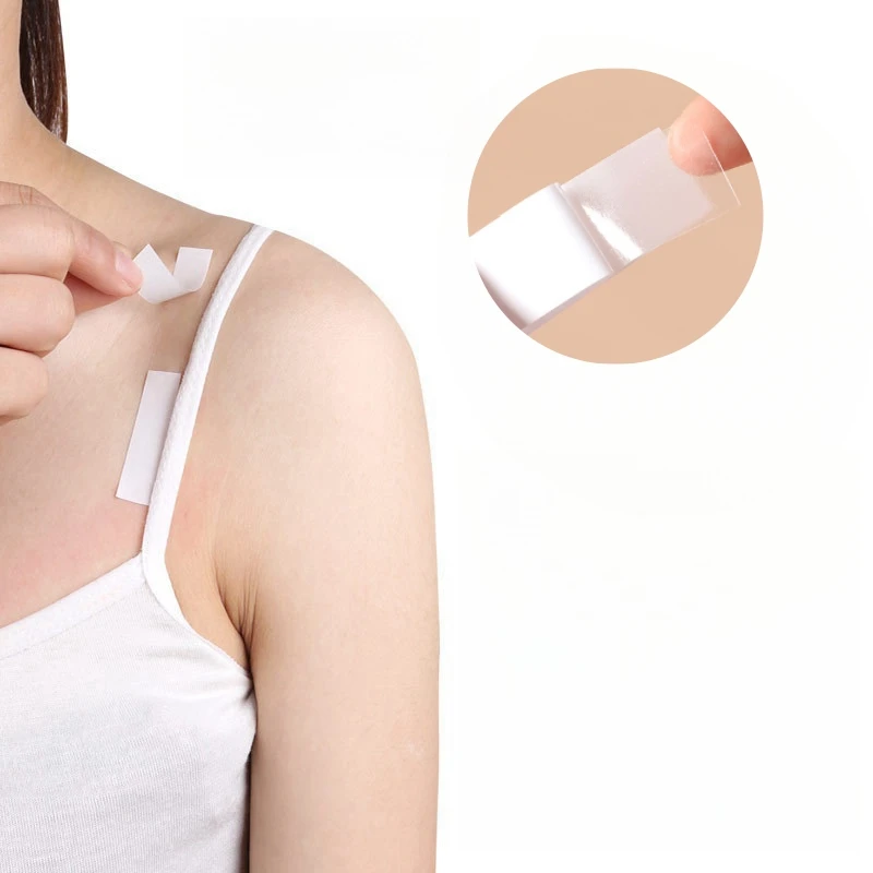 36 pcs Fashion transparent lingerie tape anti leakage clothes tape silicone adhesive strip underwear accessories