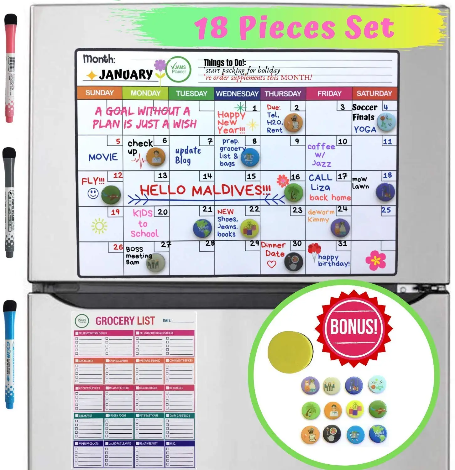 Hot Selling Customized Wholesales Dry Erase Magnetic Board Dry Erase Calendar Magnetic Whiteboard
