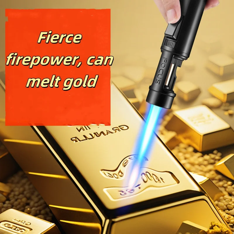 Cigar Specific Spray Gun Lighter Refillable Jet Flame Windproof Lighter Multi functional barbecue bottle opener lighter