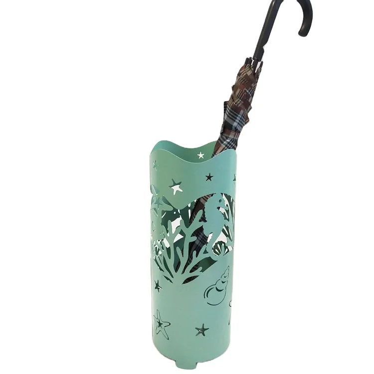 
Good Price Of wrought iron art decor patio umbrella rack umbrella holder new design 
