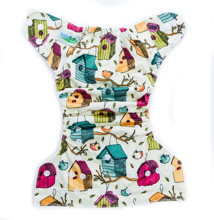 Amazon Hot Sale Cotton Eco-Friendly Microfiber Cloth Diapers Organic