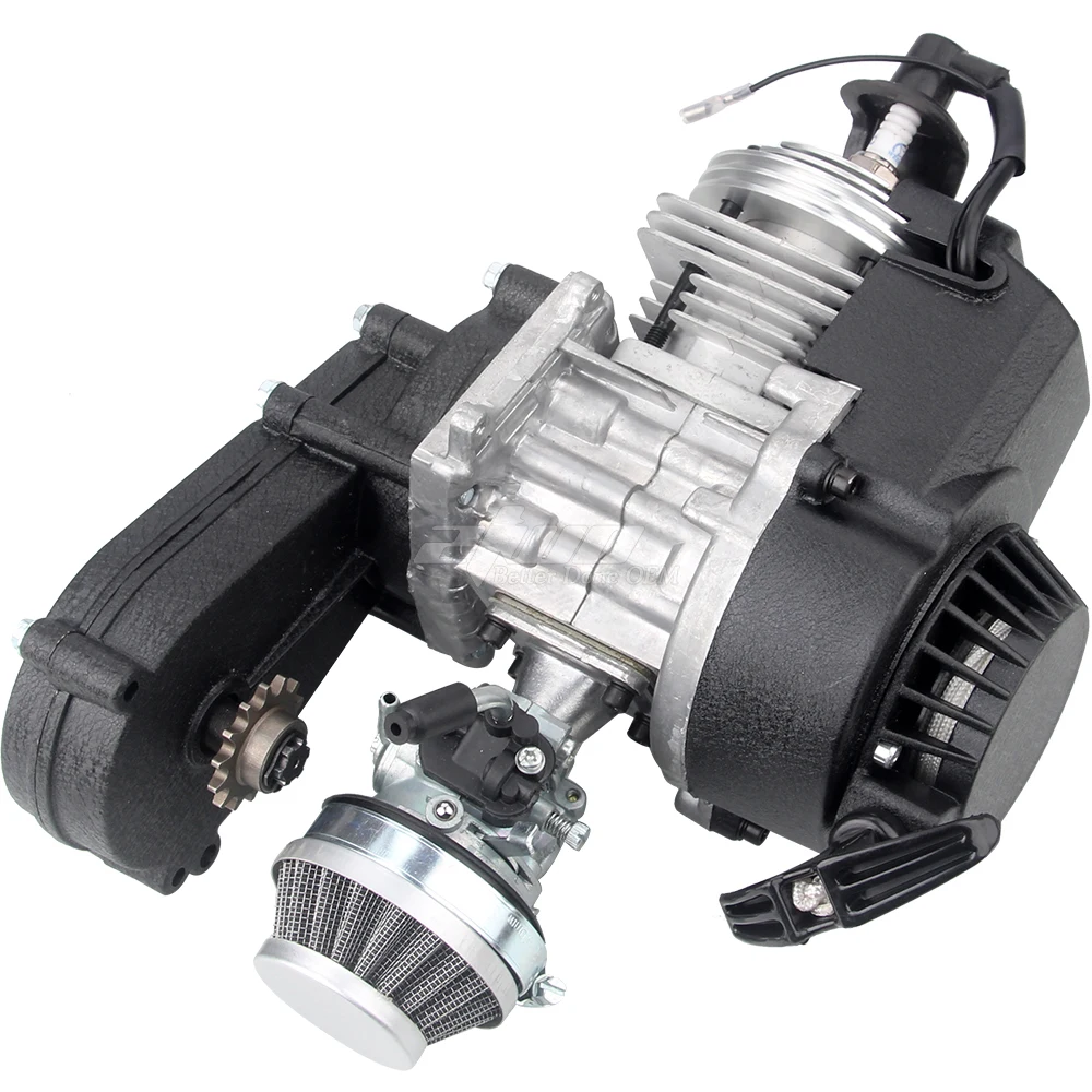 49cc Engine 2-Stroke Pull Start with Transmission Manual Racing For Mini Pocket Moto Motorbike Air Cooled ATV Dirt Bike Quad
