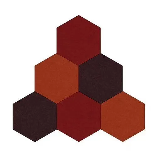 soundproof sound pet hexagon polyester fiber acoustic panel for wall