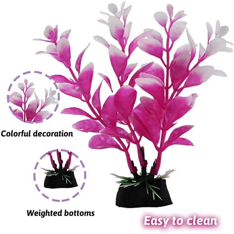 Factory 15 pieces set fish tank aquarium accessories decoration aquatic plants coral resin