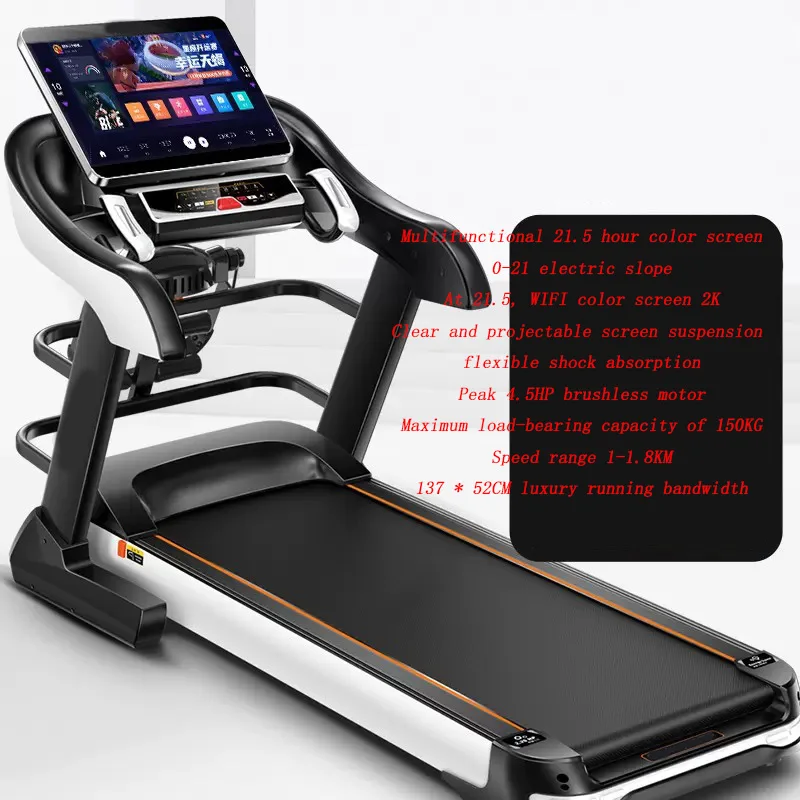 2024 Treadmill Commercial Best treadmill Black Tech big screen treadmill