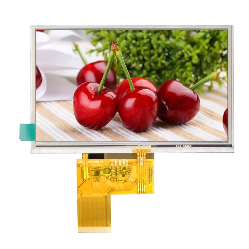 Высокая яркость 1000 нит WVGA 800x480 5 дюймов TFT LCD модуль с CTP RTP