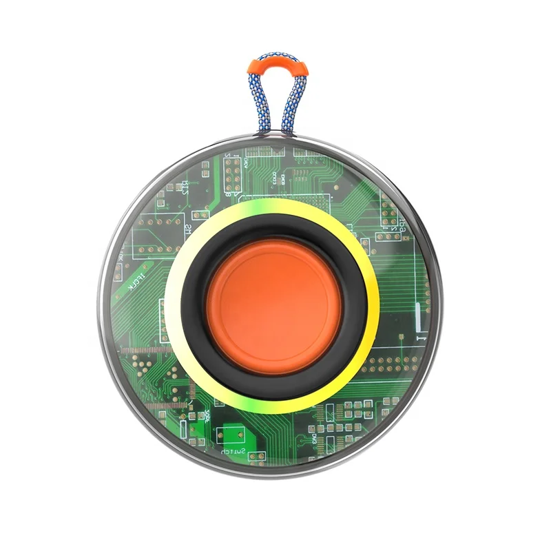 Custom For Amazon hot selling 2023 Outdoor Sports Waterproof Portable Wireless Bluetooth 5.3 LED Night Light Subwoofer Speaker