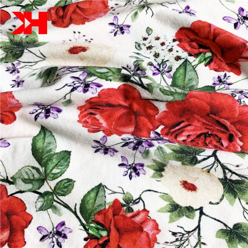 New Arrival 220GSM 155cm 95% cotton 5%spandex cotton spandex fabric cotton lycra knit fabric by the yard