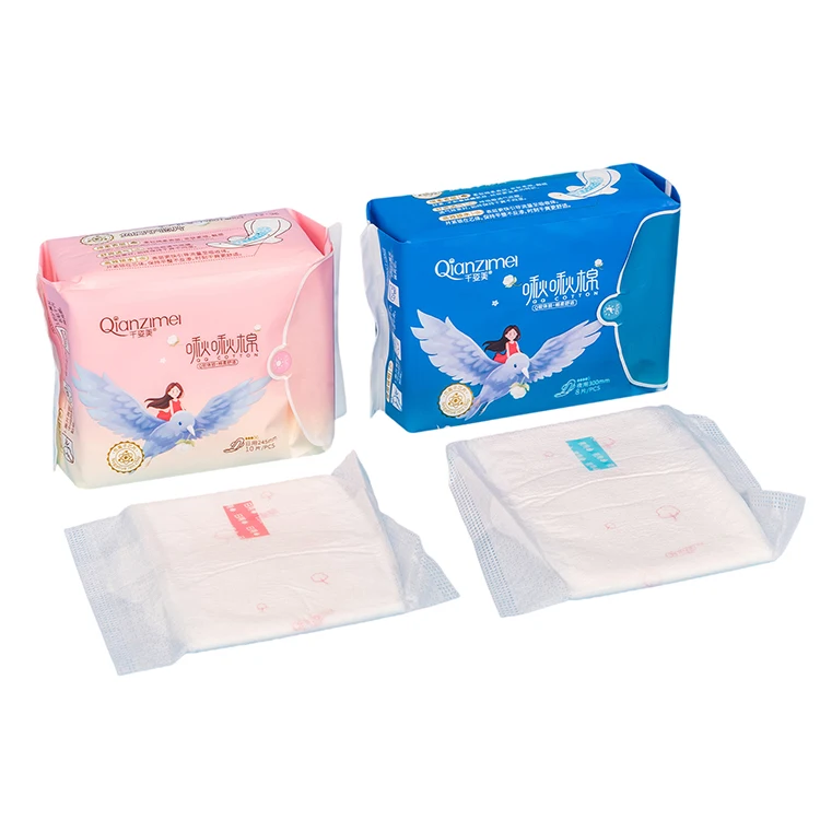 2023 Soft cotton sanitary napkins bamboo organic sanitary napkins extra large sanitaries napkins