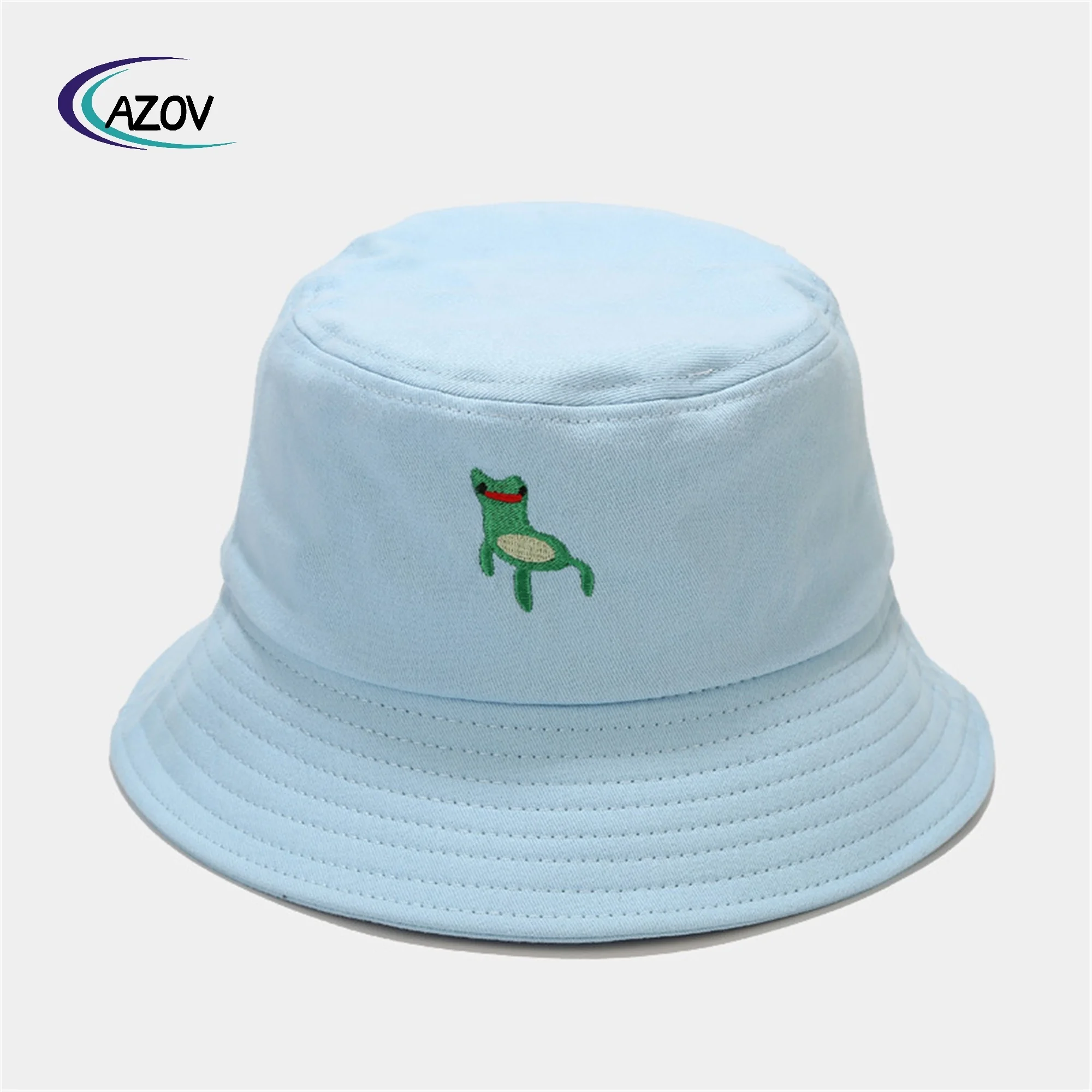 Креативная Милая шляпа-ведро с вышивкой в виде лягушки модная Уличная Повседневная шляпа от солнца женская для бассейна