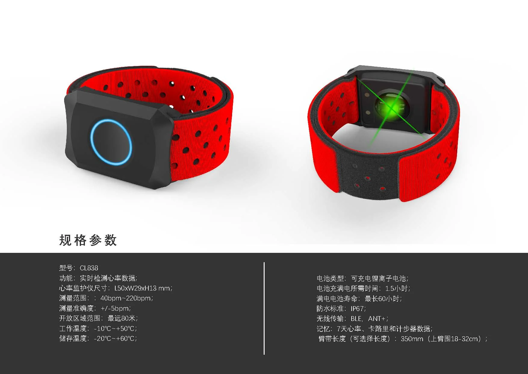 Multiple parameter multi purpose heart rate warning health monitoring Pedometer