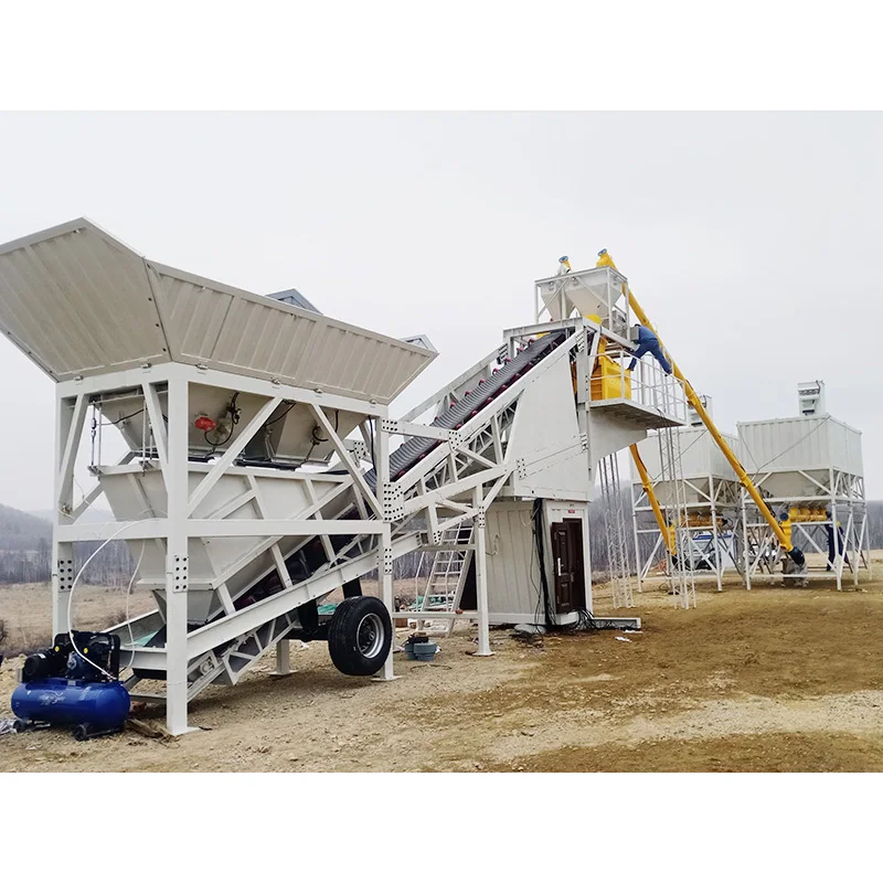 China mini truck- mounted mobile concrete mixing plant spare parts manufacturing plant for sale