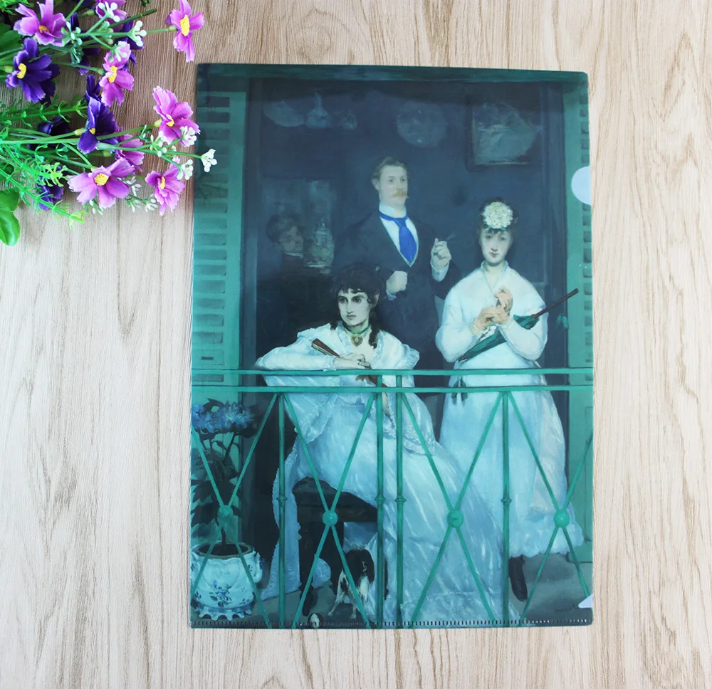 
L shape file holder at A4 size custom printed made of PP 