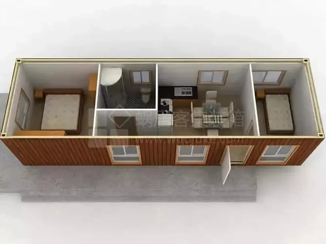 Steel structure mobile portable ready made prefab house modern prefabricated tiny prefab restaurant