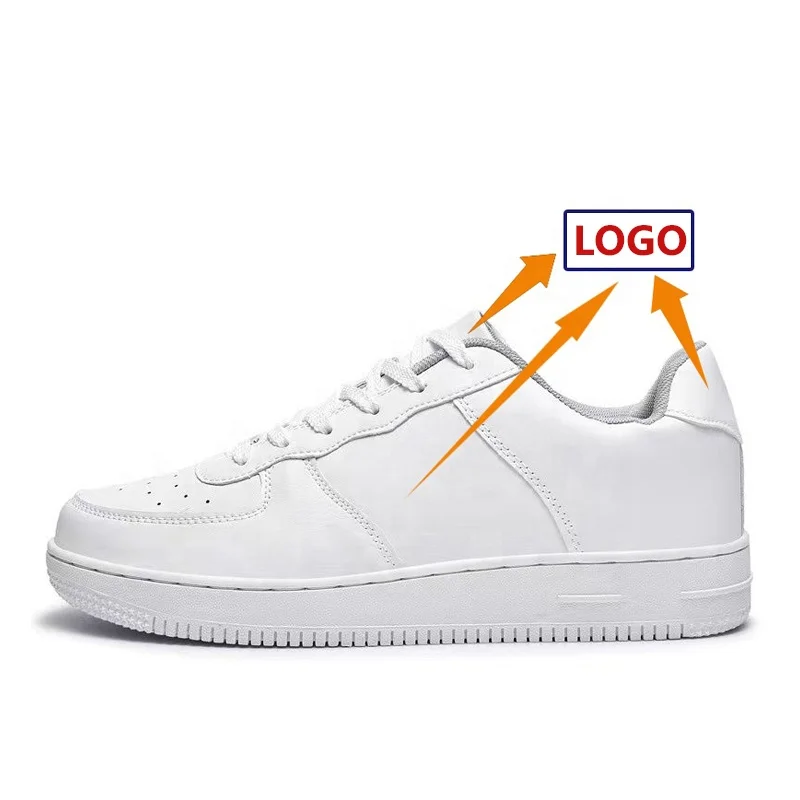 
Sneaker Manufacturer Latest Sport Breathable Leather Custom Fashion White Flat Sneakers Black Casual Shoes Men And Women 