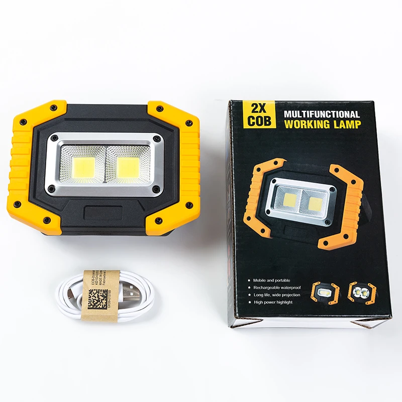 30W Led Portable Spotlight Led Work Light Rechargeable 18650 or AA Battery Outdoor Lamp For Hunting Camping Latern Flashlight