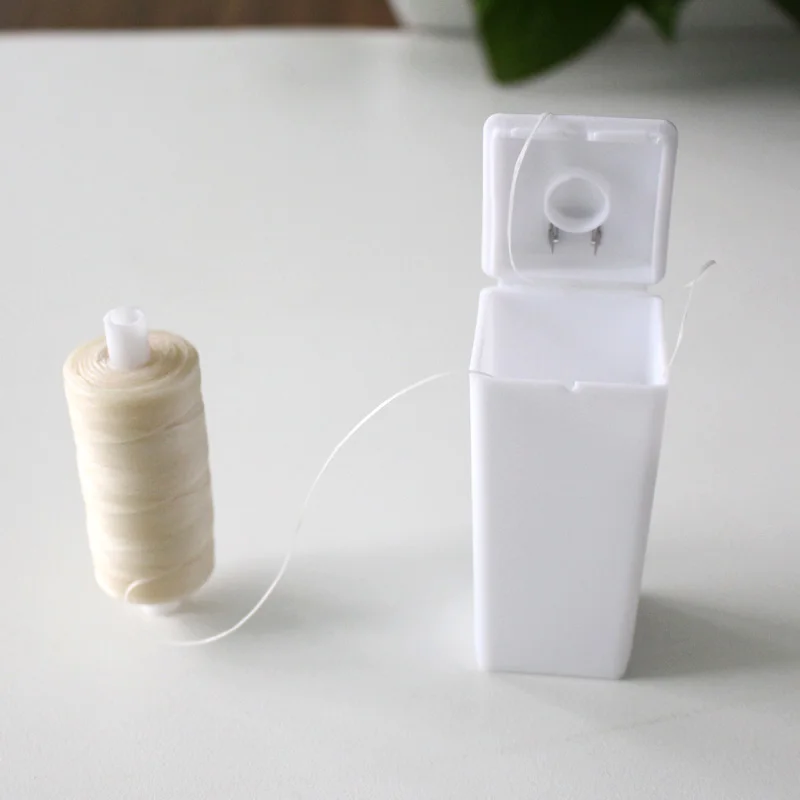 Сменная нить для домашнего использования, 200 м, оптовая продажа, вощеная зубная нить