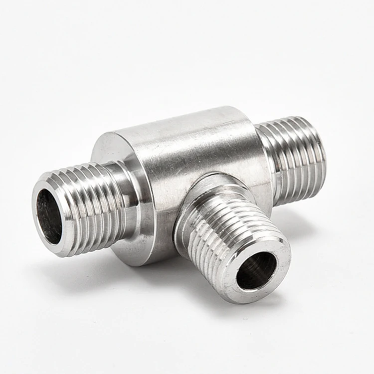 Male Connector Npt Hex Head Nipple Tube Connector Hose Fittings Thread Stainless Steel Hexagon Customized OEM CNC Turning Parts