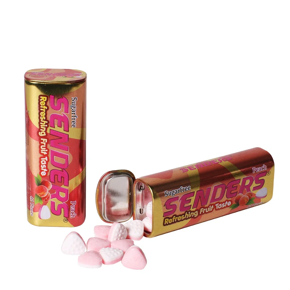 Wholesale OEM Breathy Free Tablet Confectionery Can Tin Pack Tooth Care Sugar Free Hard Mint Xylitol Candy