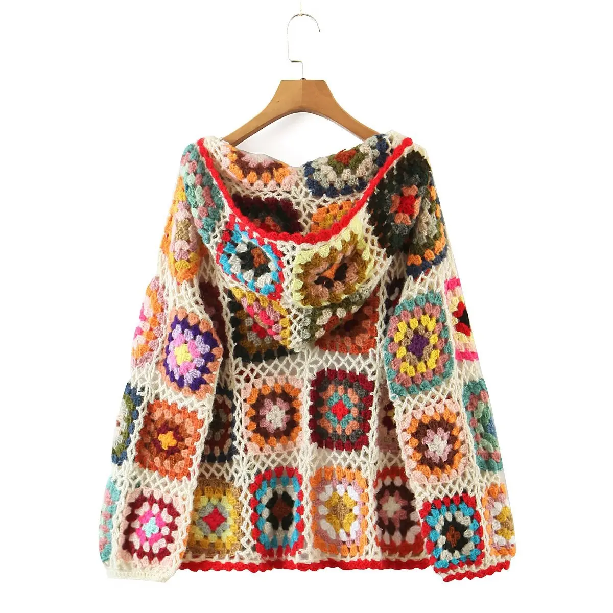 Summer Seaside Handmade Crochet Computer Knitted Beach Holiday Skirt Crochet sweater cardigan women