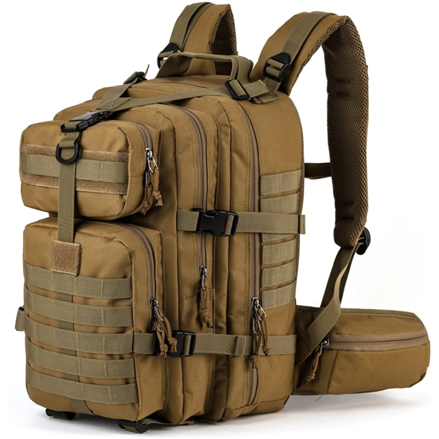 Factory Price Khaki Waterproof Multi-function Backpack Outdoor Survival Backpack