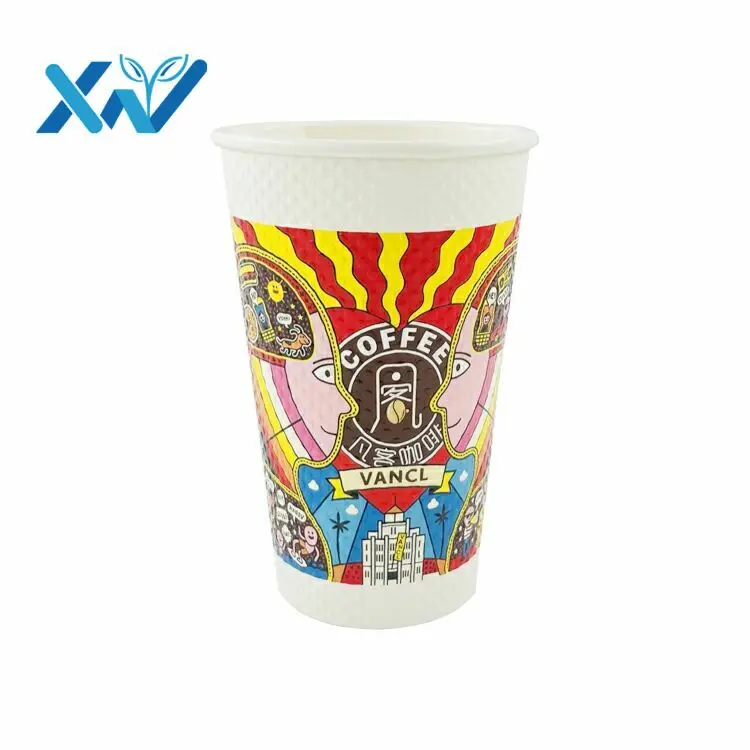 Manufacturer single wall kraft paper coffee cup custom logo printing disposable hot paper coffee cups