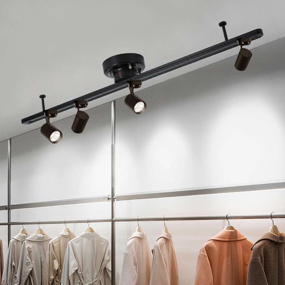 Japan market popular rail products smart track for 4 lights maximum 600W white and black lighting track with PSE