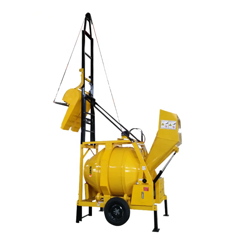 LONTA JZC350DHL 4 bags lifting 350L betonniere diesel mud beton mortar mixer self loading cement concrete mixer machine 350L