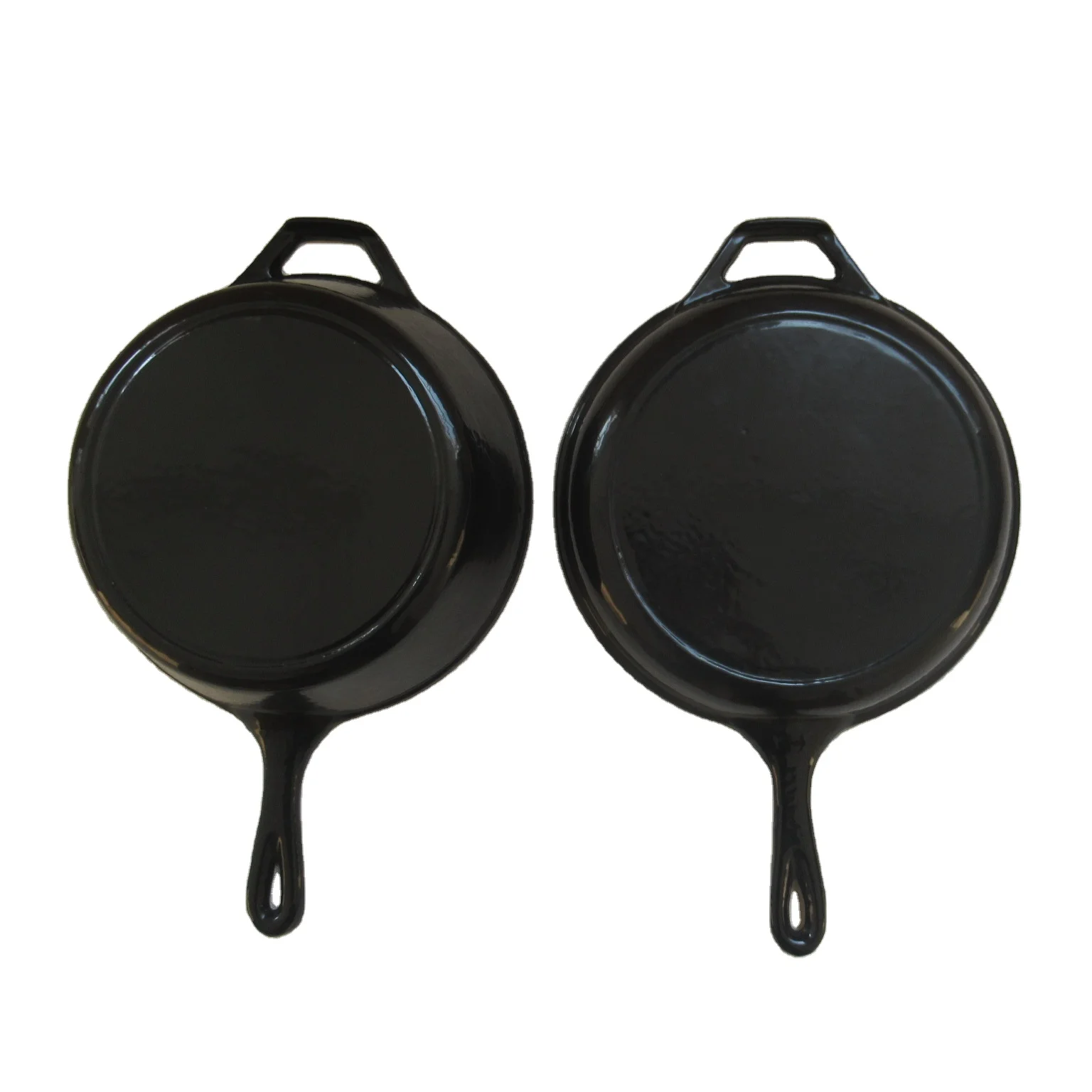 Wholesale High Quality Enamel Combo Cooker 2 in 1 Cast Iron Double Use Dutch Oven with Skillet Lid