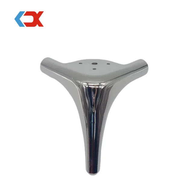 Factory custom aluminum alloy metal furniture cabinet feet l shape foot square chrome iron steel gold sofa legs