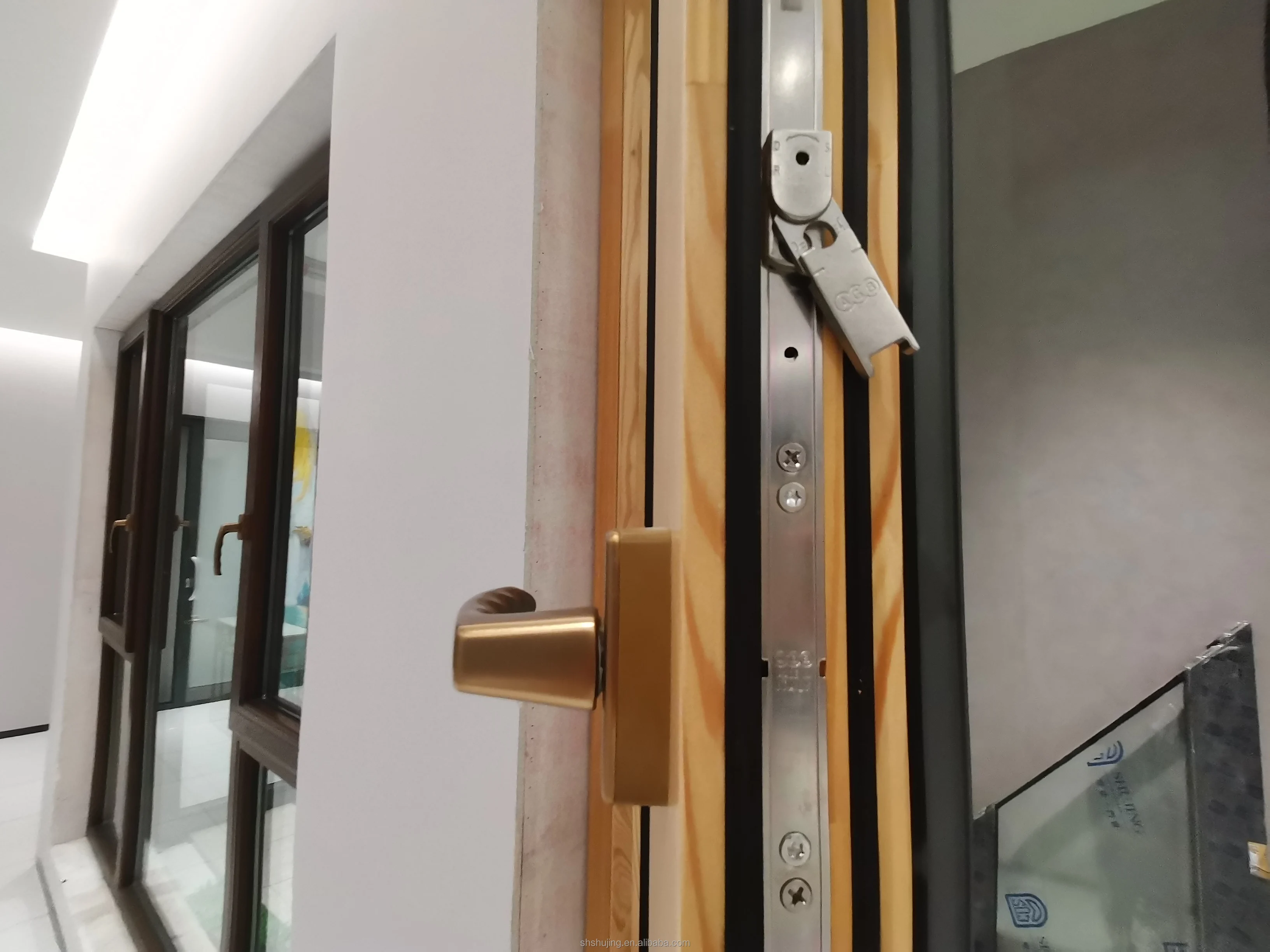 Hot sale aluminum clad wood window in