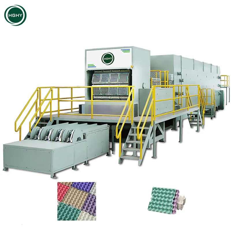 Manufacturing Paper Pulp Molding Egg Tray Crate Production Line With Factory Price Eggs Packing Making Machine Carton Cardboard